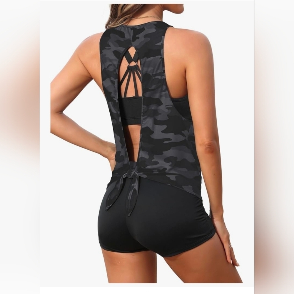 Aqua Eve 3 Piece Tankini Swimsuit #1074